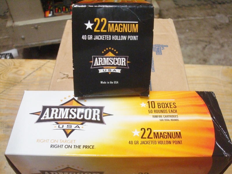Armscor - .22 Magnum Jacketed Hollow Point - 50 round box